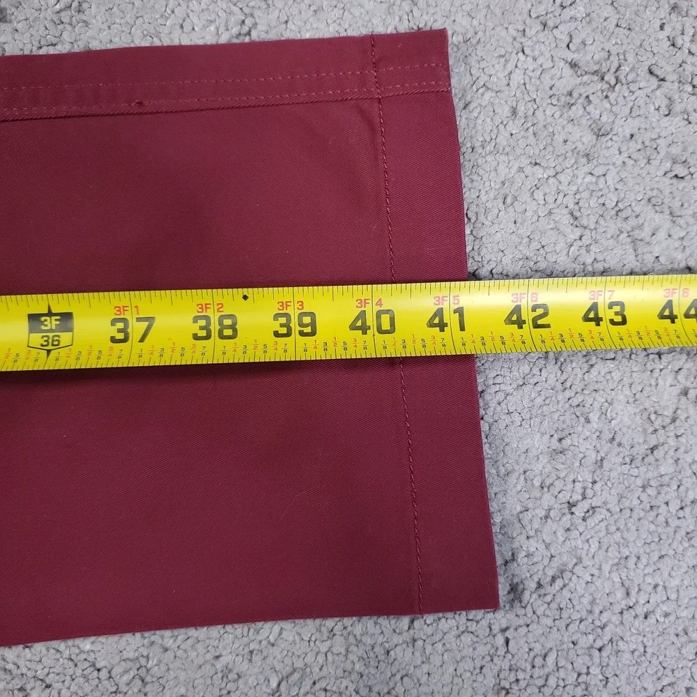 Men's Cremieux Comfort Stretch Slim Fit Flat Front Chino Pants 32x30.5 Red NEW
